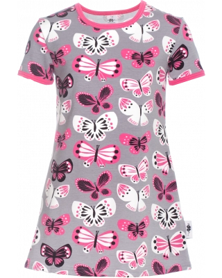 SIRO tunic, Butterflies, grey - pink