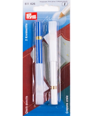 Chalk pencils, white and blue - 611 626