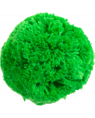 Cotton pom pom 7cm, green