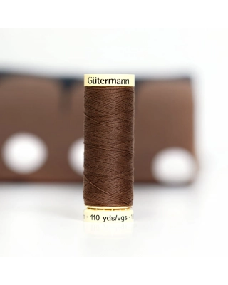 Gütermann, sewing thread, choco 446