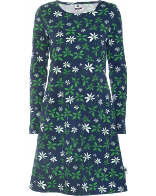 SINI dress, Starflower, blueberry - green