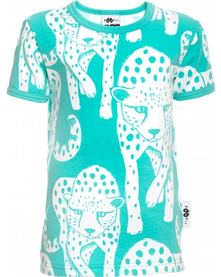 VISA t-shirt, Cheetah, turquoise