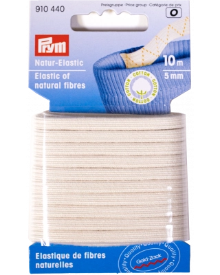 Elastic of natural fibers, 5mm, 10m - 910 440