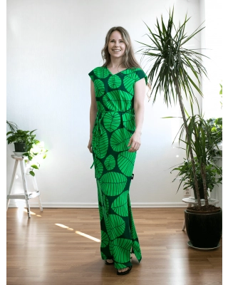 IIRIS dress, Banana leaf, green - dark green