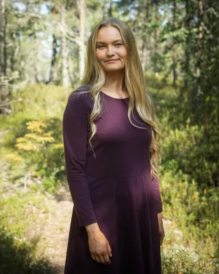 AMALIA dress, plum