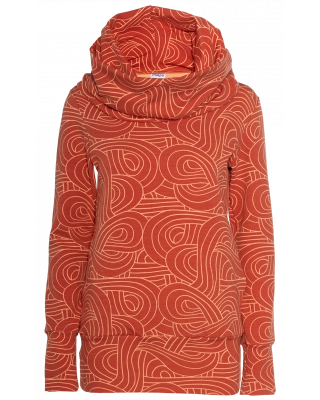 HALLA hoodie, Loop, peach - rust