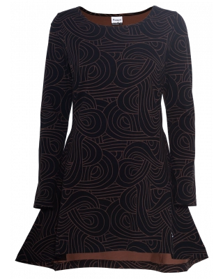 HEIJA tunic, Loop, choco - black