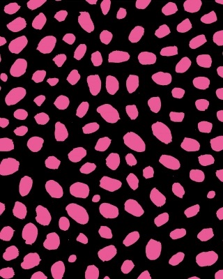 Jacquard knit, Cheetah dots, black - pink