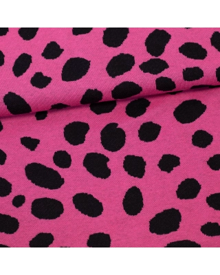 Jacquard neulos, Gepardi dots, pinkki