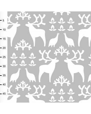 Reindeer cotton, grey