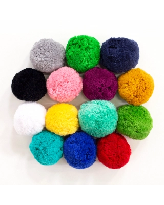 Pompom set, 10 pcs