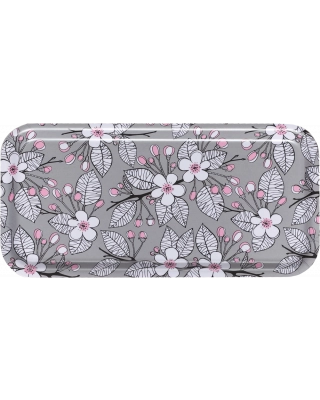 TRAY 27x13cm, Apple garden, grey