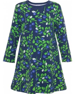 SARA dress, Varpu, blueberry - green