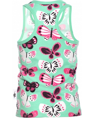 SILTA shirt, Butterflies, mint - pink