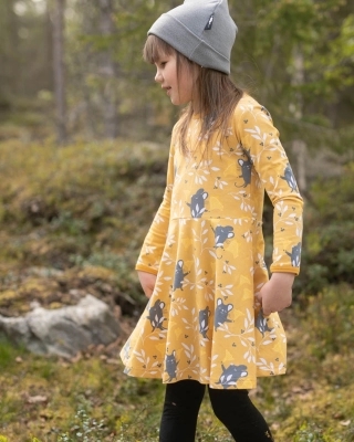 SINNA dress, Chanterelle, ochre - sun