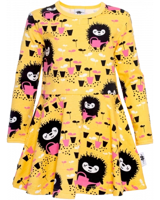 SINNA dress, Siiri the gardener, yellow - pink