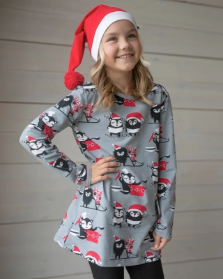 VIENO tunic, Siiri's & Myyry's Christmas, grey