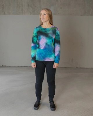 LOUNA sweatshirt, Space, turquoise