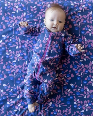 LULLA jumpsuit, Varpu, blueberry - lilac