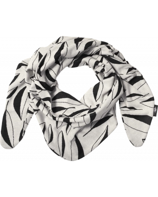 SCARF jacquard, Flow, naturvit - svart