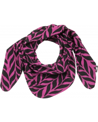 SCARF jacquard, Plait, purple - black