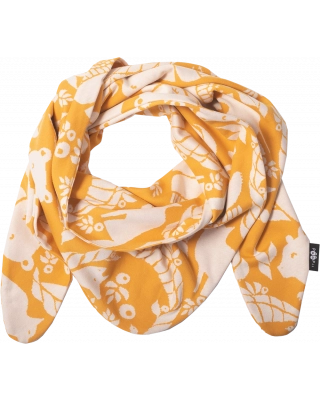 SCARF jacquard, Gates of Pohjola, ochre - natural white