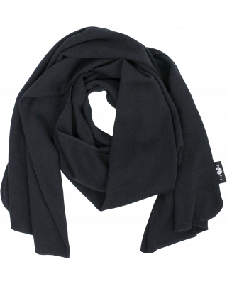 SCARF merino wool, black