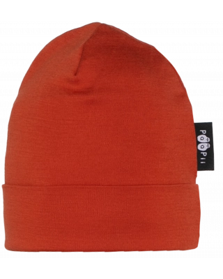 BEANIE merino wool, rust