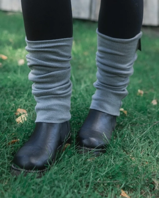 LEG WARMERS merino wool, grey