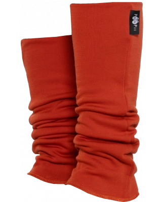 LEG WARMERS merino wool, rust