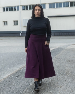 ARMI sweatshirt skirt, plum