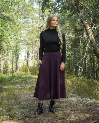 ARMI sweatshirt skirt, plum