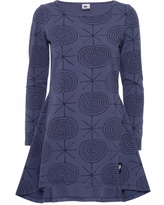 HEIJA tunic, Giant's garden, blueberry - black