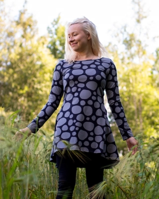 HEIJA tunic, Stones, dark grey