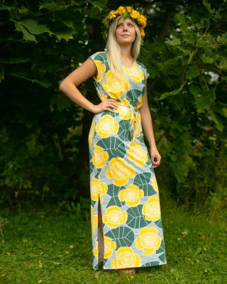 IIRIS dress, Ulpukka, sun - dark green