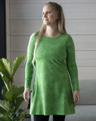 KANNEL tunic, Giant's garden, forest - dark green