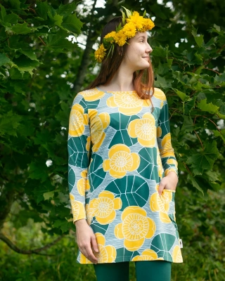 KANNEL tunic, Ulpukka, sun - dark green