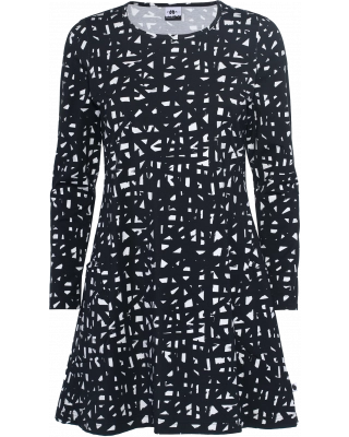 KANNEL tunic, Draft, black & white