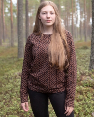 LOUNA shirt, Plait, choco