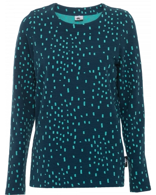 LOUNA sweatshirt, Rain, depths - turquoise