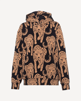 LUOTO huvtröja unisex, Cheetah, kinuski - svart