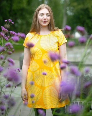 LYYRA tunic, Banana leaf, yellow - sun