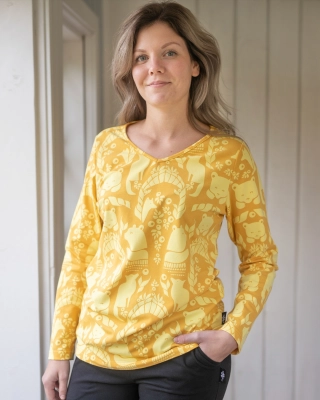 MAINI shirt, Gates of Pohjola, yellow - ochre