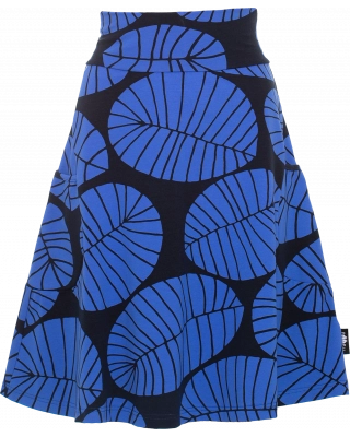 PISARA skirt, Banana leaf, blue - black