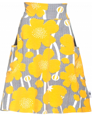 PISARA skirt, Buttercup, sun - black