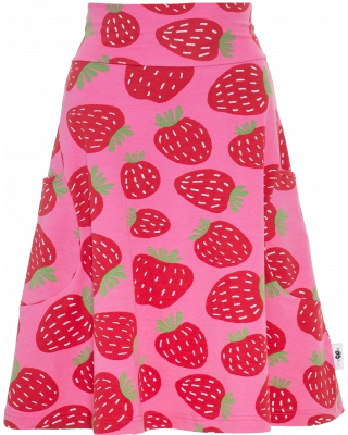 PISARA skirt, Polka, pink - red