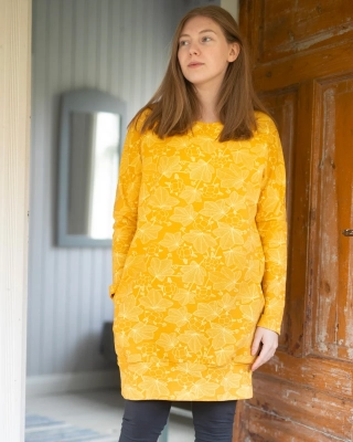 POLKU tunic, Cloudberry, ochre - yellow