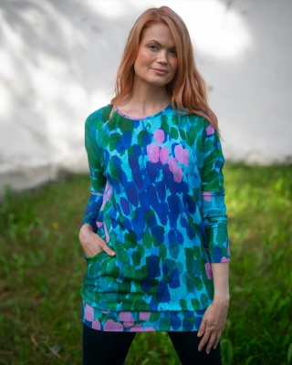 POLKU tunic, Layers, light blue