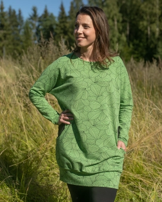 POLKU tunic, Leafs, forest