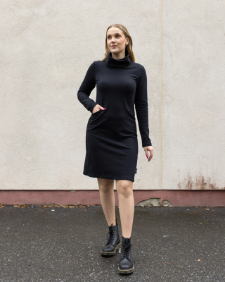 ROUTA sweatshirt dress, black